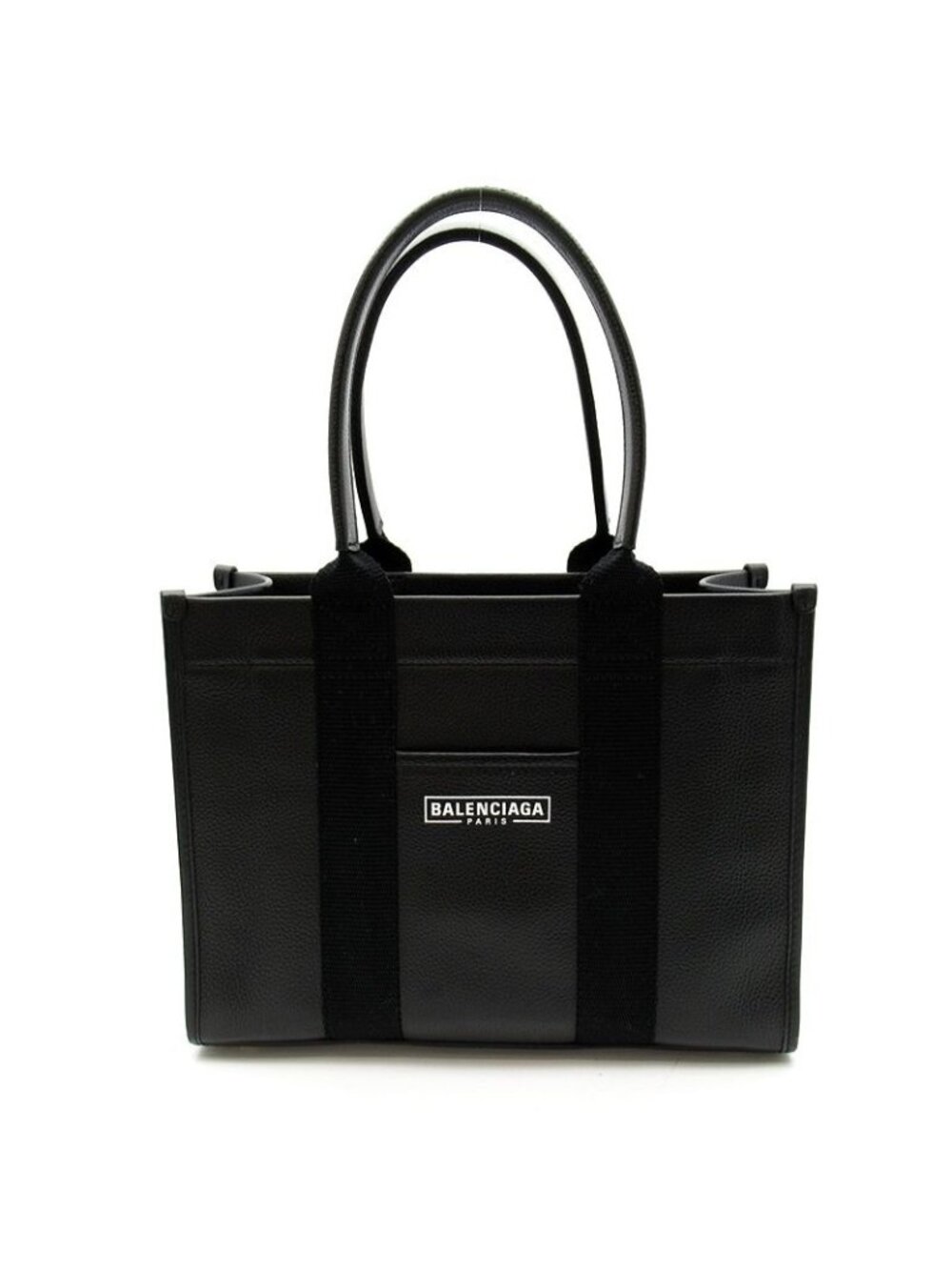 Balenciaga 2-Way Handbag Leather Black